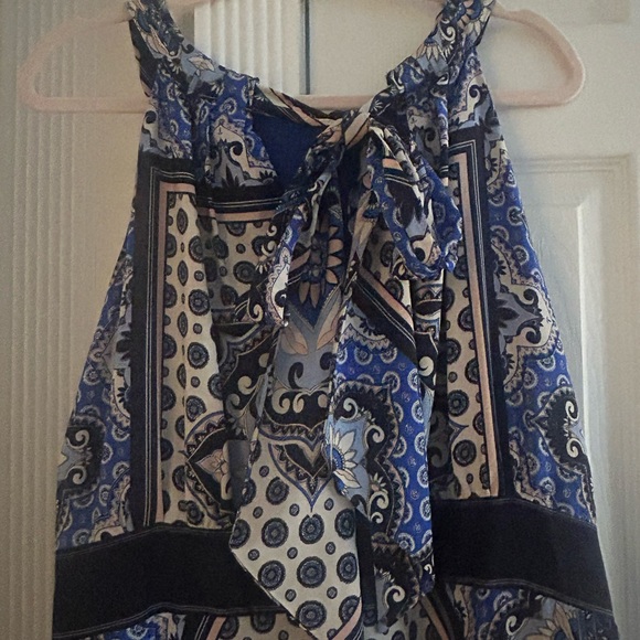 NEW Eliza J Blue and Black Patterned Maxi Dress - Picture 6 of 6